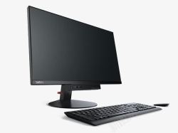 台式电脑与键盘黑色台式电脑高清图片