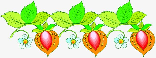 手绘草莓解析图png免抠素材_新图网 https://ixintu.com 手绘 植物 草莓 草莓花