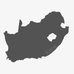 打版图南非无背景地图高清图片