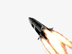 喷气式箭体流线型火箭高清图片