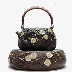 日式茶壶日式樱花茶壶高清图片