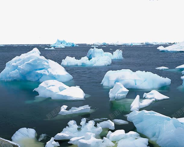 海面上的冰块png免抠素材_新图网 https://ixintu.com 冰 冰川 大海 山 结冰
