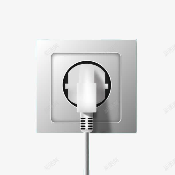 插头和插座png免抠素材_新图网 https://ixintu.com 电 电力 电源 能源 连接