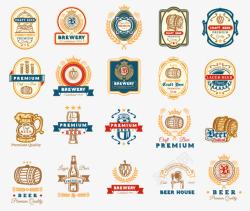 啤酒节logo酒桶图标高清图片