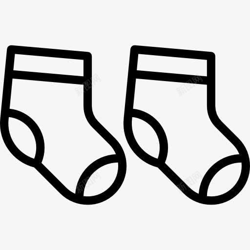 袜子图标png_新图网 https://ixintu.com 婴儿服装 服装 袜子