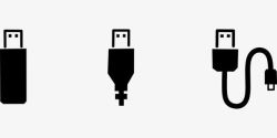 USB接口免扣实物图手绘USB接口图标高清图片