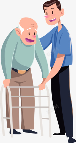 残疾人海报卡通残疾人日插画装饰高清图片