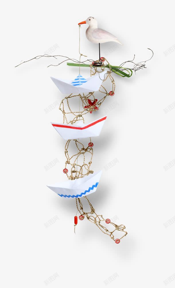 树藤png免抠素材_新图网 https://ixintu.com 枝叶 枝条 纸船 花卉