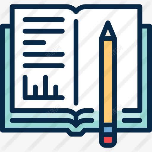 作业图标png_新图网 https://ixintu.com 书 家庭作业 教育 铅笔