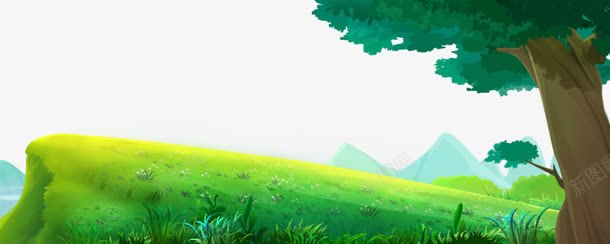 原始森林png免抠素材_新图网 https://ixintu.com 卡通手绘 原始 原始森林 森林 近景