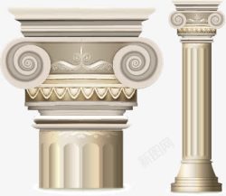 景观细节古罗马柱子高清图片