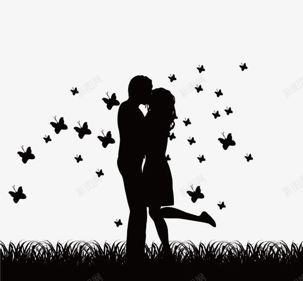 星空下的情侣png免抠素材_新图网 https://ixintu.com 情侣 接吻 接吻图 星星 草地 黑夜 黑夜星空