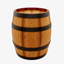 桶状容器棕色容器黑色包围的酿酒空木桶实高清图片