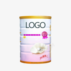 粉色的奶粉罐适合在宝宝喝的时候使用高清图片