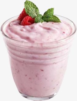 草莓果汁冰沙杯草莓冰沙高清图片