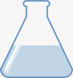 蓝色药水蓝色药水的卡通烧杯图标高清图片