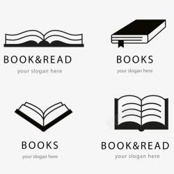 图书logo书的标志矢量图图标高清图片