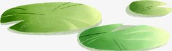悬浮物绿色荷叶高清图片