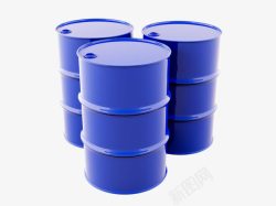石油运输蓝色油桶高清图片
