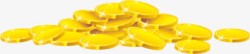 金融堆积的金币黄色卡通财富金币堆积高清图片