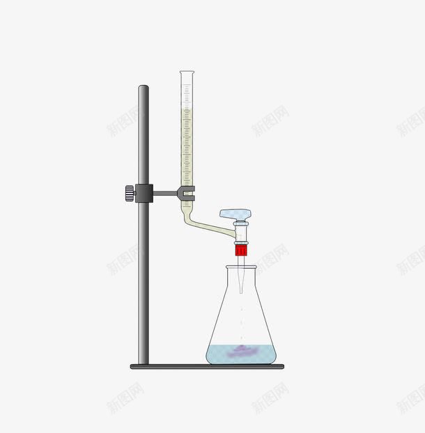 化学实验png免抠素材_新图网 https://ixintu.com 化学实验 教学 试管 铁架台