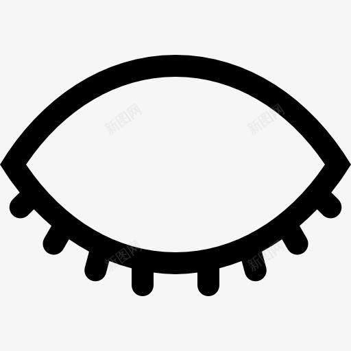 闭上眼睛图标png_新图网 https://ixintu.com 光学 医疗 眉毛 眼科 视觉 身体部位