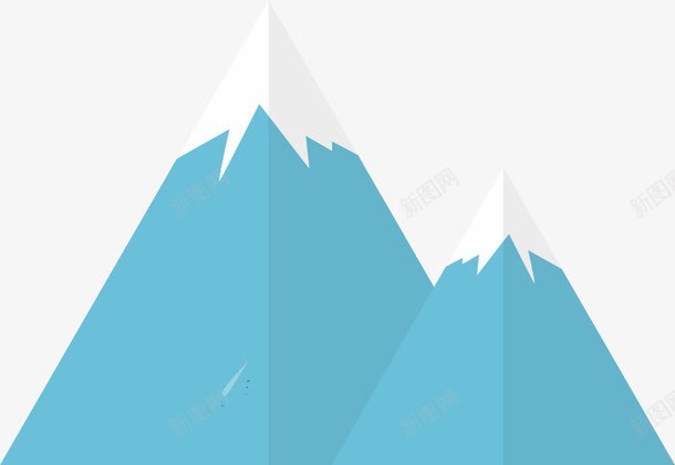 雪山顶的山峰png免抠素材_新图网 https://ixintu.com 卡通山峰 卡通悬浮山体 卡通高山 山体 山顶 景观 高山