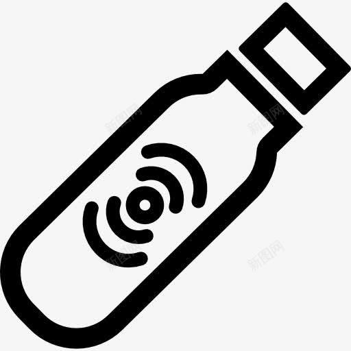 无线USB设备的轮廓图标png_新图网 https://ixintu.com USB WiFi 信号 工具 工具和用具 概述 装置 轮廓 连接器