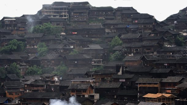 贵州西江千户苗寨png免抠素材_新图网 https://ixintu.com 名胜古迹 旅游风景 著名建筑