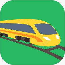 高铁LOGO手机订火车票旅游应用图标高清图片