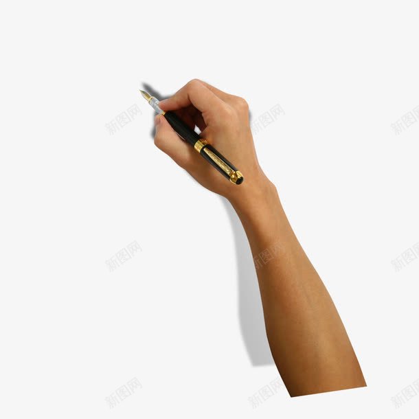 拿笔的手psd免抠素材_新图网 https://ixintu.com 写字 实物 手 立体 钢笔