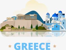 希腊建筑希腊旅游高清图片