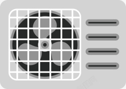 电扇冷气矢量图图标图标