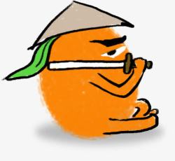 侠客插画橙子高清图片