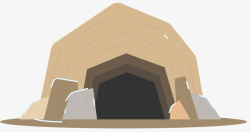 洞穴卡通洞穴卡通冰川时代矢量图高清图片