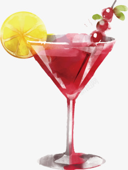 红色山楂汁饮料血腥玛丽矢量图高清图片
