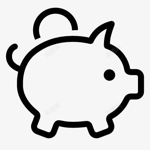 moneyboxicon图标png_新图网 https://ixintu.com Q版猪 储蓄罐 存钱箱 存钱罐 猪