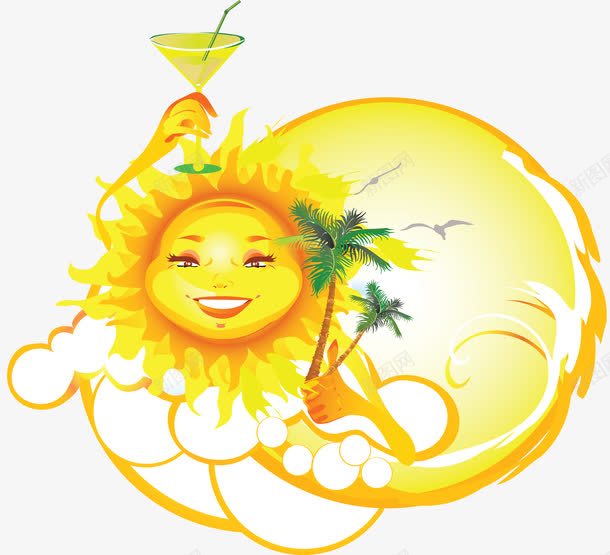 享受阳光png免抠素材_新图网 https://ixintu.com 享受夏日阳光 冰冷夏季宣传 创意阳光 抽象阳光元素