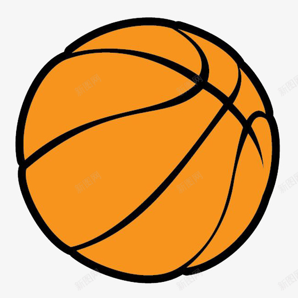 手绘篮球png免抠素材_新图网 https://ixintu.com 卡通风格 图案 手绘风格 效果 篮球 篮球手绘 装饰