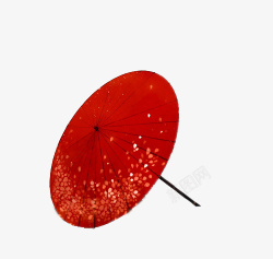创意油纸伞创意手绘元素红色的油纸伞高清图片