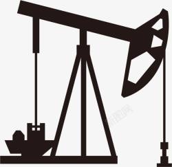 石油行业石油化工机械剪影高清图片
