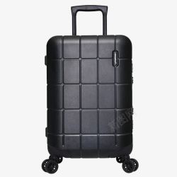 黑色滑轮行李箱黑色皮箱高清图片