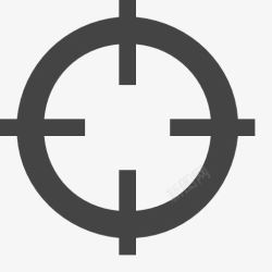 狙击手的目标十字图标高清图片