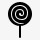 棒棒糖简单的黑色iphonemini图标图标