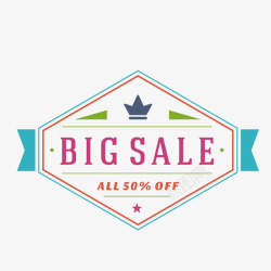 bigsale促销标签素材