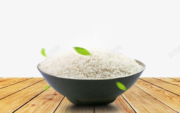 米png免抠素材_新图网 https://ixintu.com 一碗米 东北大米 木板 水稻 稻米 米 米粒 粮食 食材