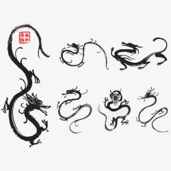 中国龙素材