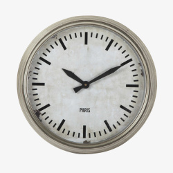 个性钟表简单的灰色钟表实物高清图片