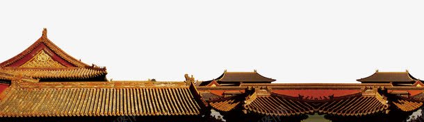 中国古代建筑群png免抠素材_新图网 https://ixintu.com 中国建筑 中国风 古代屋脊 古代建筑 屋脊