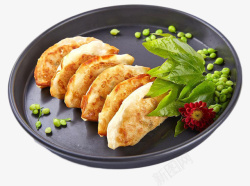 日式炸饺子精致可口美味炸饺子高清图片